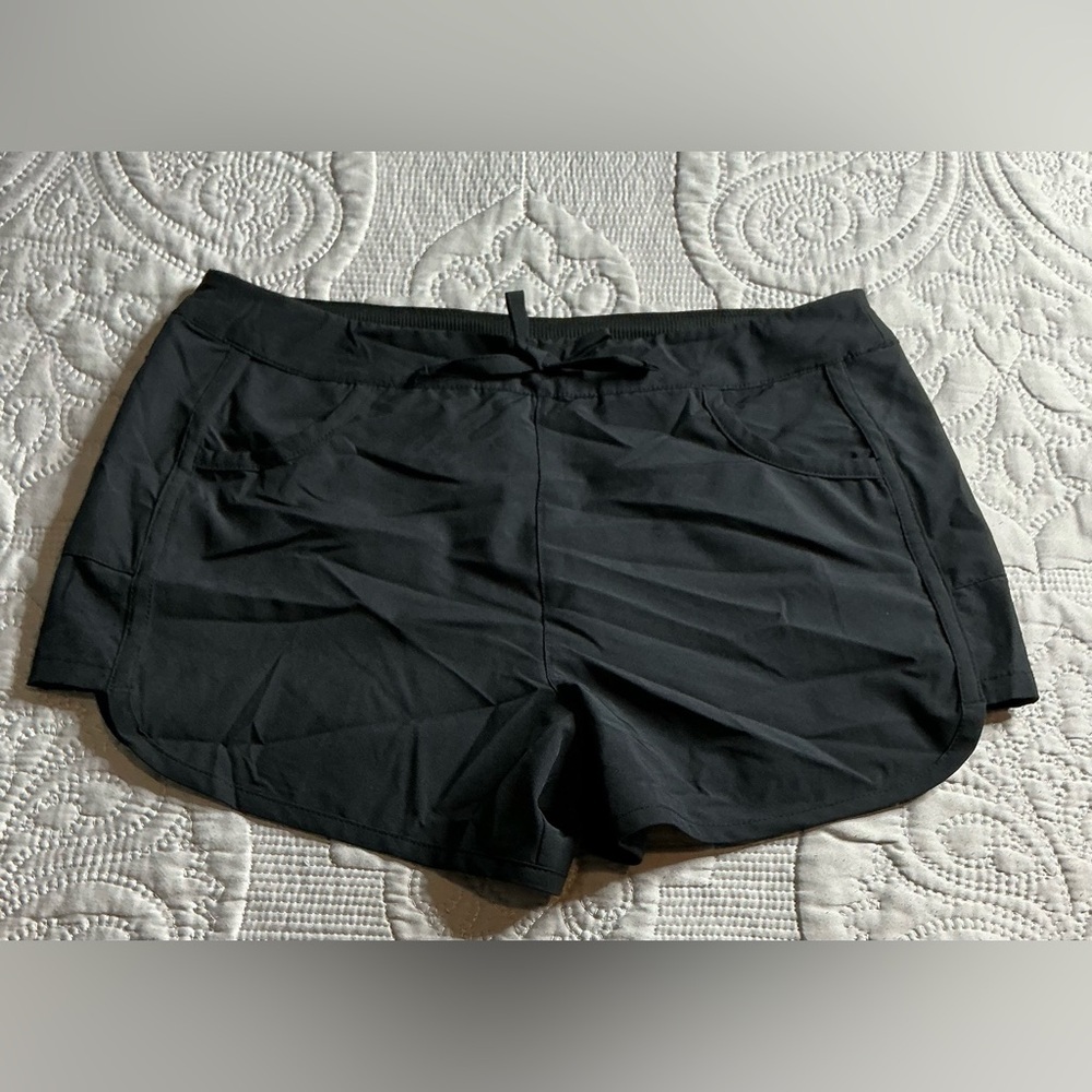 Kids Black Athletic Shorts - Picture 3 of 5